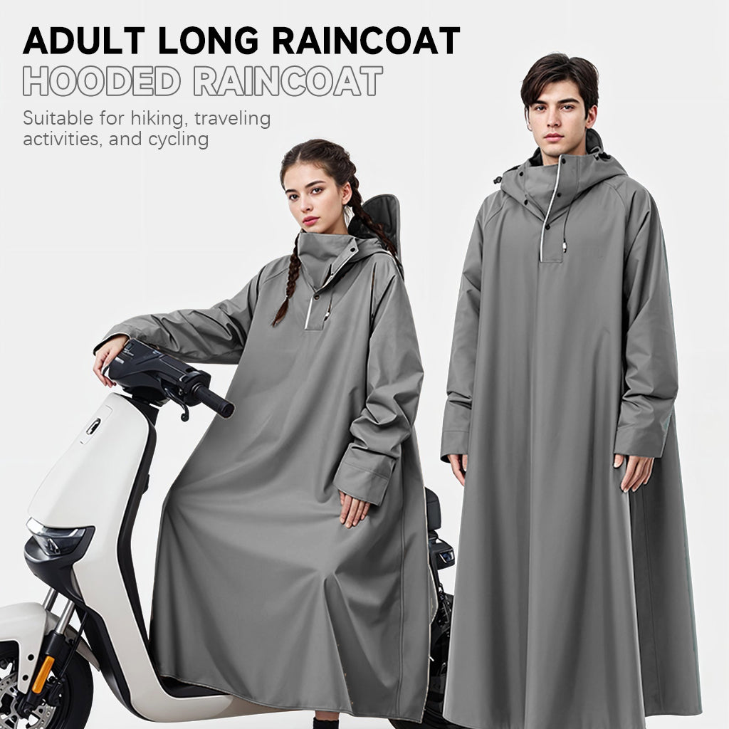 PALAY® Long Raincoat for Adults Hooded Rain Poncho Wide Brim Long Raincoat Waterproof Extra Long Rain Coat for Hiking, Travel, Activities, Riding, XXL PALAY® Long Raincoat for Adults Hooded Rain Poncho Wide Brim Long Raincoat Waterproof Extra Long Rain Coat for Hiking, Travel, Activities, Riding, XXL
